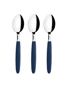 Juego de cucharas de mesa 3 piezas ipanema azul 19cm tramontina
