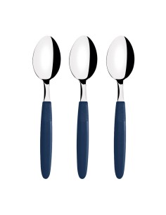 Juego de cucharas para té 3 piezas ipanema azul 13,9cm tramontina