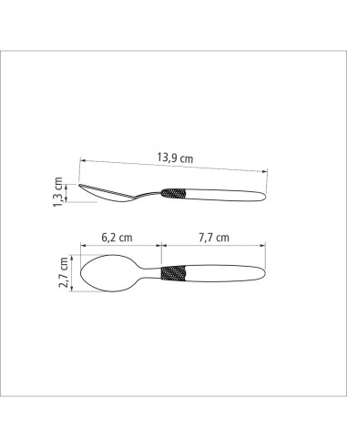 Juego de cucharas para té 3 piezas ipanema azul...