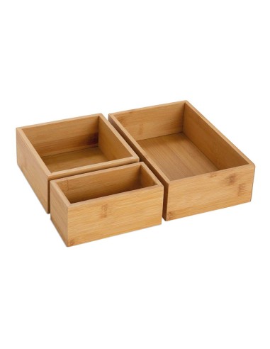 Set 3 cajas para almacenaje 30 x 23 x 7 cm