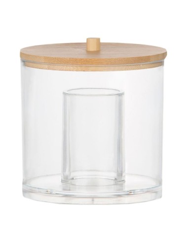 Bote de baño organizador acrílico ø9 x 9 cm