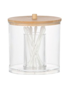 Bote de baño organizador acrílico ø9 x 9 cm 2