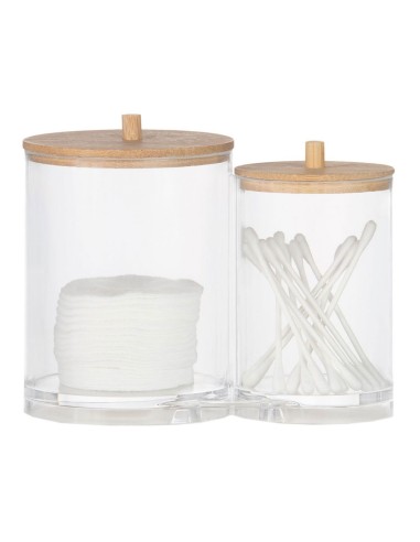 Botes de baño organizadores acrílicos ø15 x 12 cm