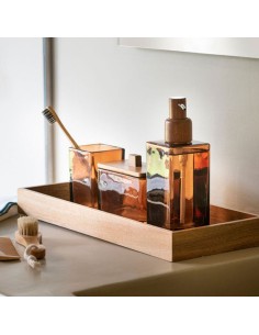 Dispensador de cristal marrón 400 ml 2