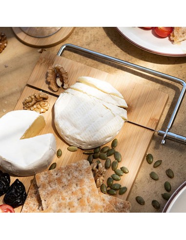 Tabla para corte de queso de bambú 27x17x1cm...