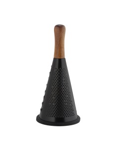 Rallador inoxidable negro/acacia cc73014 andrea house