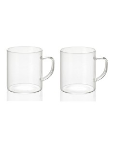 Juego de 2 tazas de vidrio 300 ml ø7,5 x 8,5 cm