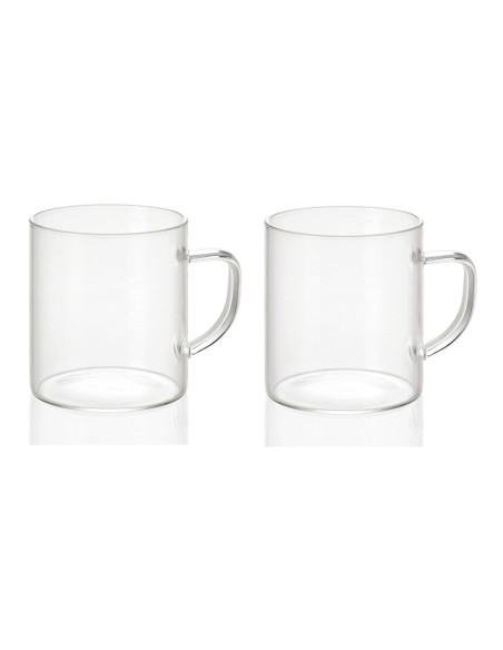 Juego de 2 tazas de vidrio 300 ml ø7,5 x 8,5 cm