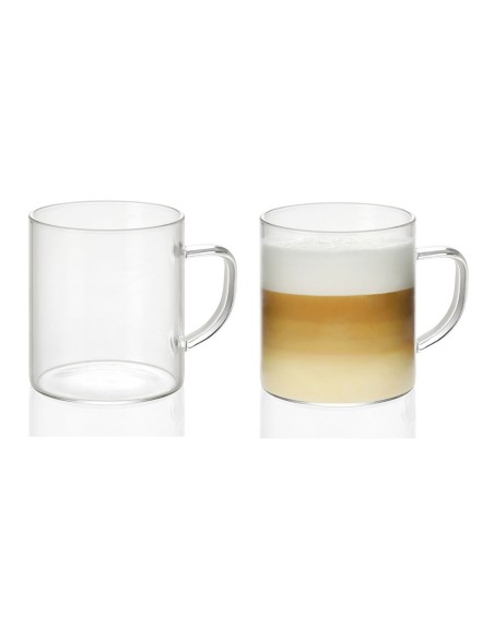 Juego de 2 tazas de vidrio 300 ml ø7,5 x 8,5 cm