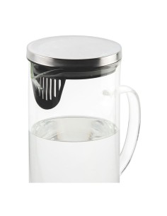 Jarra vidrio 1,5 l t/metálica 17x9,5x22,5cm ms70098 andrea house 2