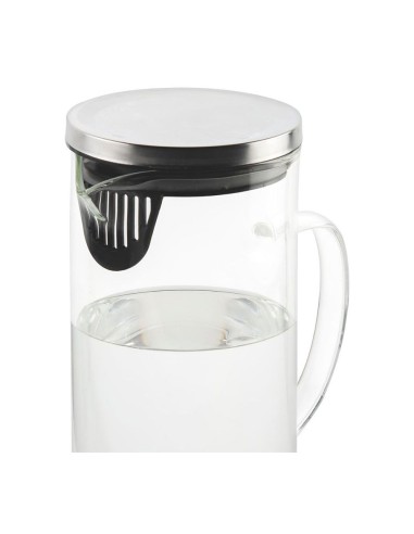 Jarra vidrio 1,5 l t/metálica 17x9,5x22,5cm...