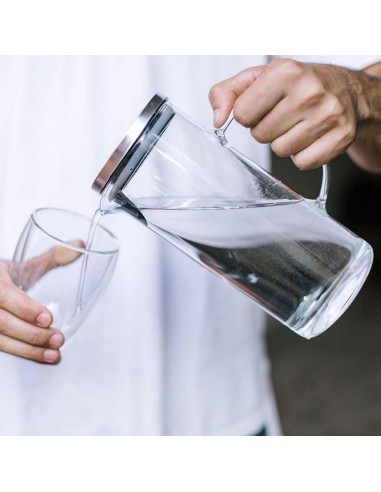Jarra vidrio 1,5 l t/metálica 17x9,5x22,5cm...