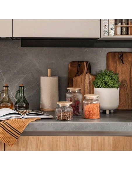 Portarrollos para papel de cocina de bambú ms72077 andrea house