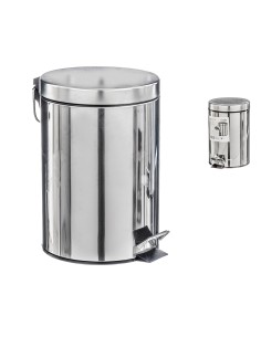 Papelera pedal de acero 3 l