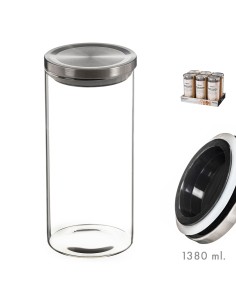 Tarro de cristal con tapa de metal 1380ml kozina