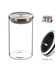 Tarro de cristal con tapa de metal 1000ml kozina