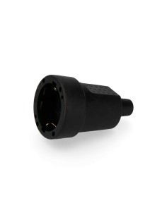 Base aérea goma 10/16a 250v t/tl 4,8mm ip44 negra (envasada)