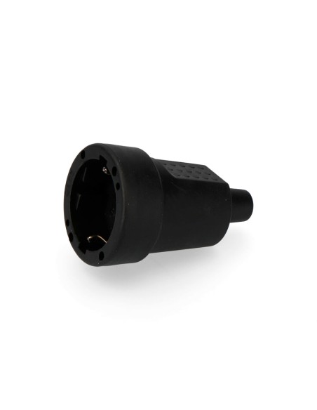 Base aérea goma 10/16a 250v t/tl 4,8mm ip44 negra (envasada)