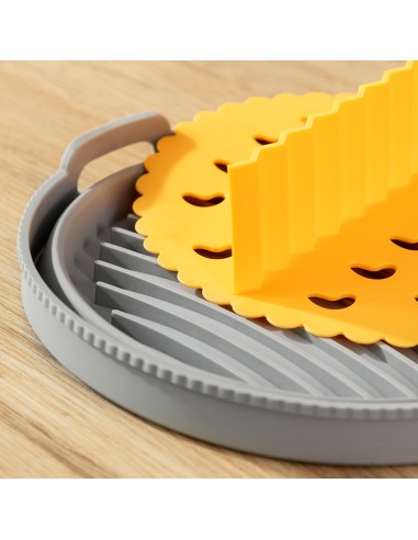 Cesta de silicona plegable para freidora de aire