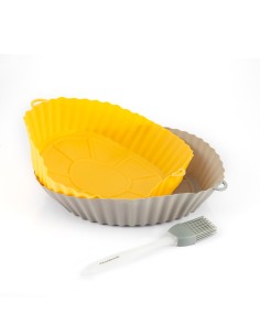 Cestas de silicona con pincel para freidoras de aire 2