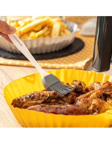 Cestas de silicona con pincel para freidoras de...