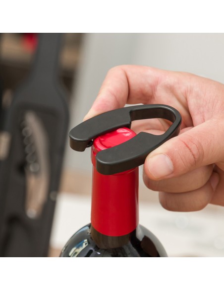 Estuche de vino con forma de botella v0100451 innovagoods