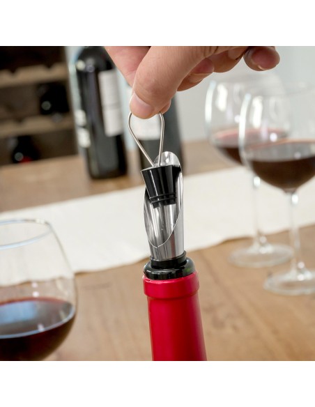 Estuche de vino con forma de botella v0100451 innovagoods