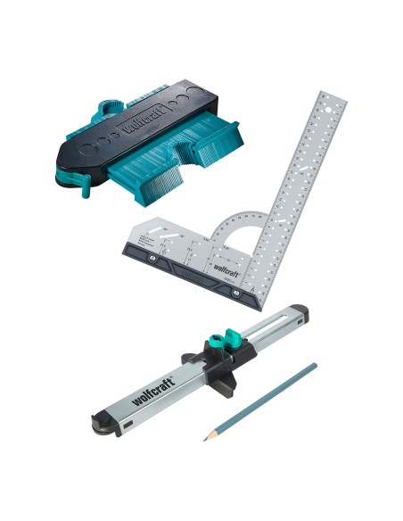 Set para suelos perfectos ajuste de suelos laminados y de diseño 6976000 wolfcraft Set para suelos perfectos ajuste de suelos laminados y de diseño 6976000 wolfcraft