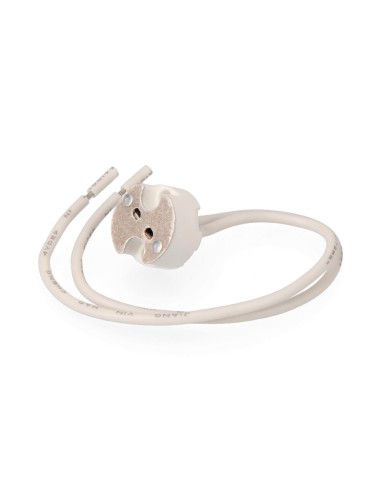 Portalámparas halógeno mr-16 bi-pin blanco (envasado)