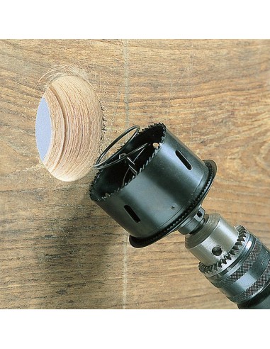 Sierra de corona con expulsor y avellanador de...