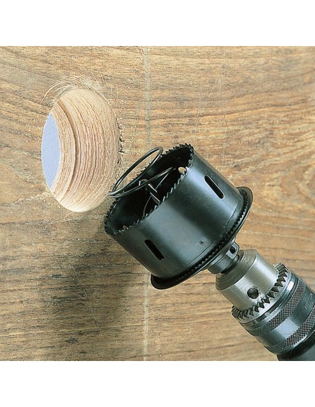 Sierra de corona con expulsor y avellanador de borde, ø68mm 2158000 wolfcraft