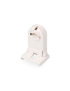 Portalámparas fluorescencia gu10 blanco (envasado)