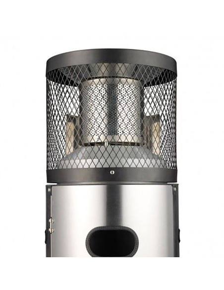 Estufa de gas de exterior de acero inoxidable ø42x115cm enders polo