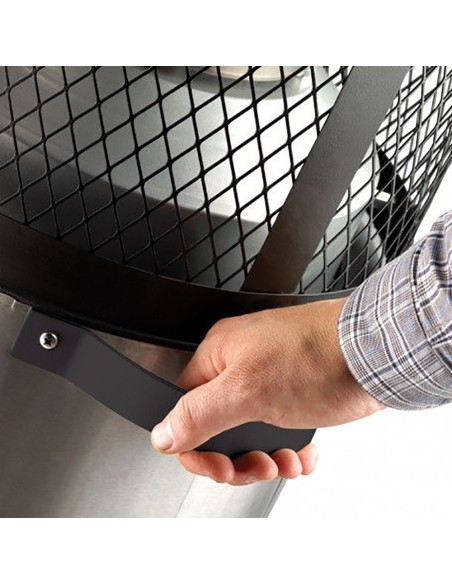 Estufa de gas de exterior de acero inoxidable ø42x115cm enders polo