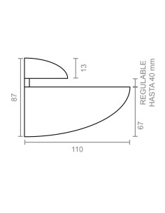 Pack con 2 soportes mod. pelicano sp07 110x87mm blanco m31221 micel 2