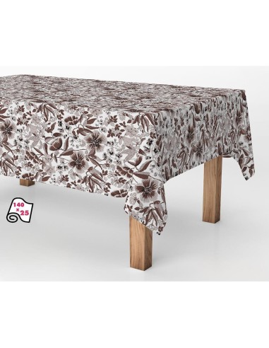 Rollo de hule antimanchas flores modern 1,40 x 25 m