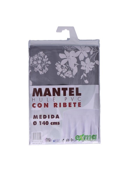 Mantel de hule ribeteado redondo colores surtidos ø140 cm