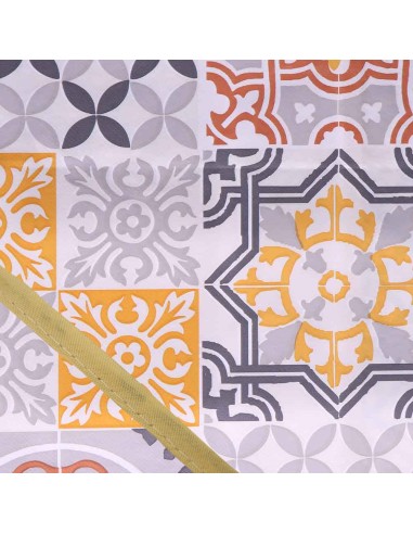 Mantel de hule ribeteado cuadrado colores...