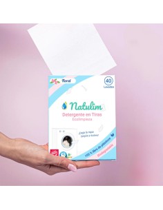 Detergente en tiras natulim floral 40 lavados 2