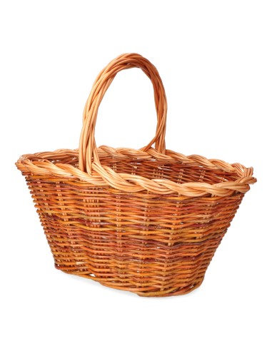 Cesta mimbre 37x25x20cm altura con asa 34cm