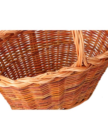 Cesta mimbre 37x25x20cm altura con asa 34cm