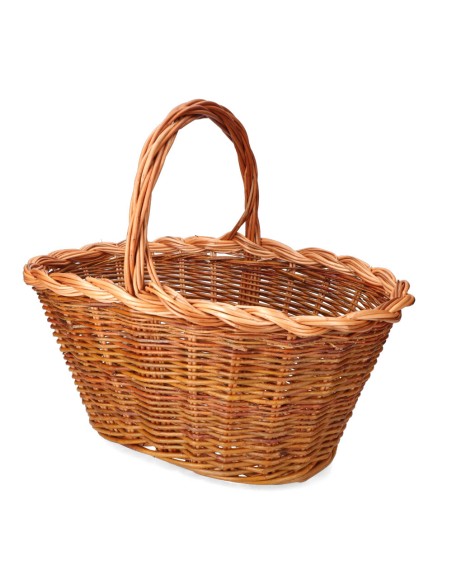 Cesta mimbre 45x30x23cm altura con asa 39cm