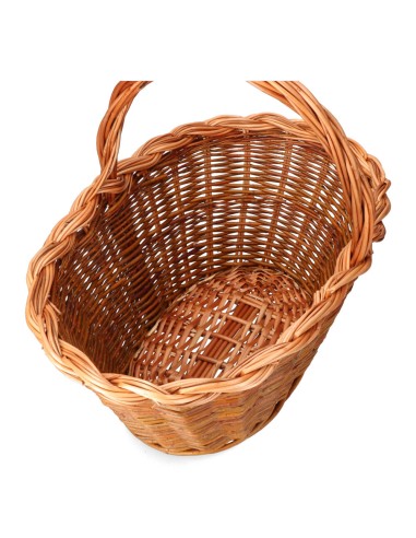 Cesta mimbre 45x30x23cm altura con asa 39cm