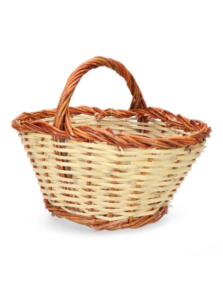 Cesta caña 30x22x15cm altura con asa 23cm