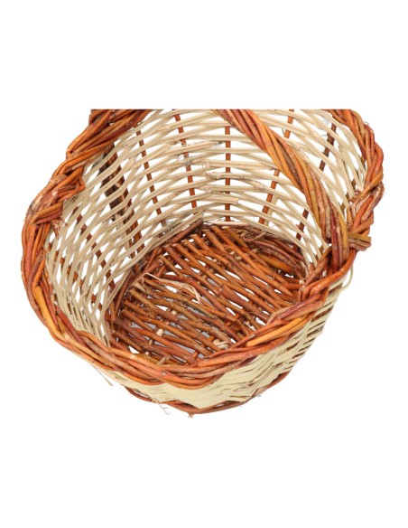 Cesta caña 30x22x15cm altura con asa 23cm