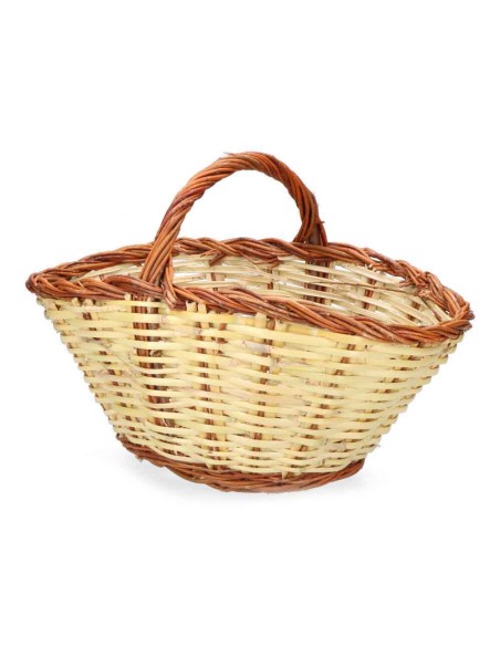 Cesta caña 44x31x22cm altura con asa 34cm