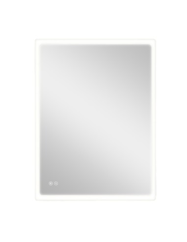 Espejo rectangular con led 20 w 80 x 60 cm