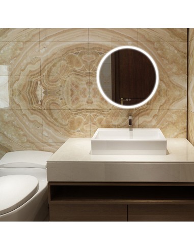 Espejo redondo con led 20 w 60 cm