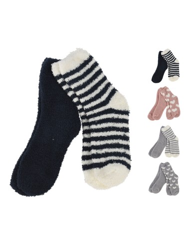 Calcetines de niños para invierno con medidas 32x10cm, modelos surtidos.