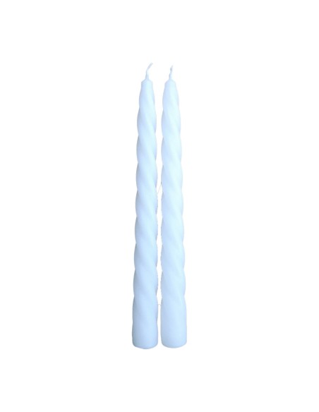 Pack 2 velas decorativas blancas ø2x24cm magic lights